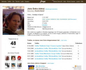 Groops Userprofil Mein Userprofil bei Groops.de